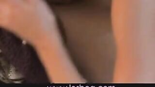 Lesbea Strong orgasm makes her clit throb