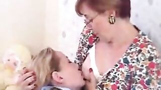 paige and maria breast feeding
