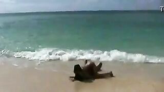 Teen on the beach - Nudist Lesbo