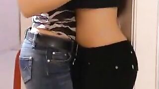 very sensual lesbian kissing