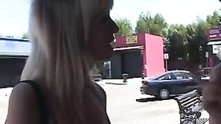 Babe gets her first lesbian pussy lick and lips kiss