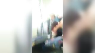 Spying on Lesbians in Public Train. 