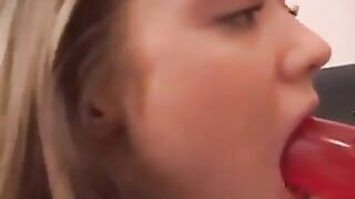 lesbian strap on and anal