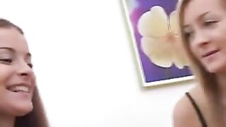 3 young girls have fun with each other