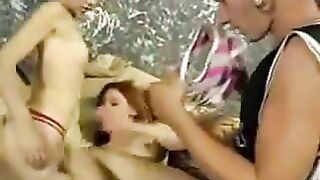 Two Bisexual Teens Kissing And Being Fingered By their Guy.F70