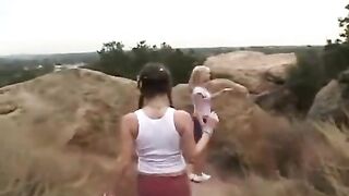Sweet Kimmie, Tiny Summer and Jenny - On the rocks