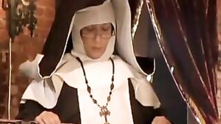 What are these two young girls doing in a church?