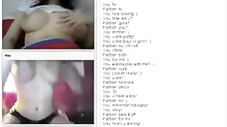 Chatroulette. Girl on Girl.