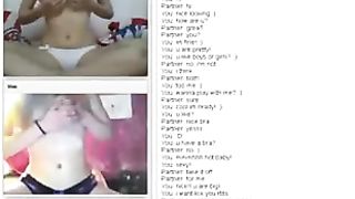 Chatroulette. Girl on Girl.
