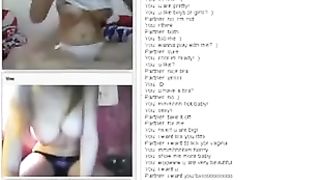 Chatroulette. Girl on Girl.