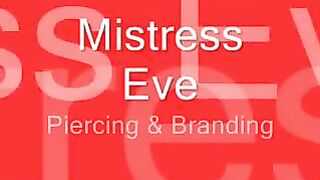 MISTRESS PIECERING HER SLAVE