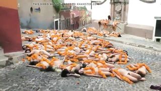 Nudist women group of Mexico