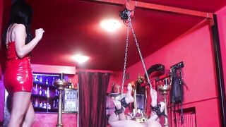 Lesbian Mistress - Bastinado Caning and Humiliation
