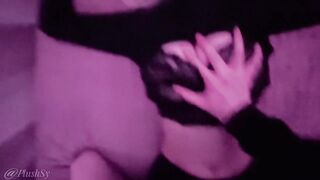 I tore the Rock gal's tights and drilled her