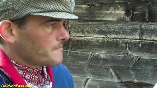 Coarse german deepthroat anal-act of love