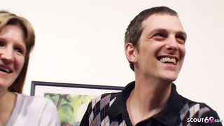 Inexperienced German Cuckold let his Anorexic wife Bang Stranger