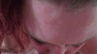 Choking on his Rod, Sloppy princess Sucking????????