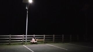 Public masturbation at night!