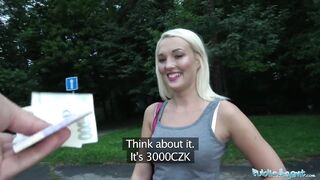 Public Agent Blond Gets Screwed By a Lost Stranger