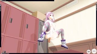 CG COMICS Nepgir banging in the locker room (Choujigen Game Neptune The Animation)