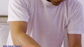 Massage Rooms, eighteen year old Mia Rose has large natural bazookas