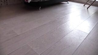 A chunky pussy pees a lot. Do u wanna lick it? The big beautiful woman voids urine on the daybed and on the floor. Homemade compilation.