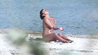 Uninhibited voyeur on Es Trenc beach