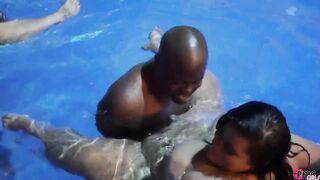 POOLSIDE FUCKFEST FEATURING SWINGERS AND PORNSTARS
