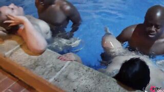 POOLSIDE FUCKFEST FEATURING SWINGERS AND PORNSTARS