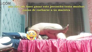 A teacher allowed herself to be inseminated and became preggo by one of her students whilst her spouse was at work.
