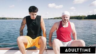 ADULT TIME - Str8 Buddies Marcus McNeil & Girl Elias Turn Disappointing Boat Day Into Hard Bang