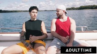 ADULT TIME - Str8 Buddies Marcus McNeil & Girl Elias Turn Disappointing Boat Day Into Hard Bang