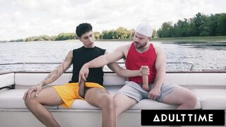 ADULT TIME - Str8 Buddies Marcus McNeil & Girl Elias Turn Disappointing Boat Day Into Hard Bang