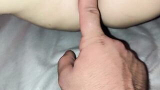 Stepsister craves me to masturbate her constricted vagina with my finger