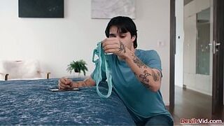 Large breasts Ryan Keely was caught by her stepson cheating.The dude promised to keep silent in swap of him licking and banging his stepmoms unshaved vagina