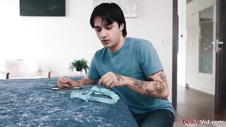 Large breasts Ryan Keely was caught by her stepson cheating.The dude promised to keep silent in swap of him licking and banging his stepmoms unshaved vagina