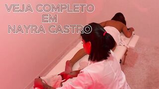 My massage therapist recorded my session with a cheerful ending.
