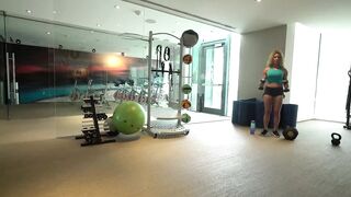 Hawt Gym mother I'd like to fuck Lures Lustful PAWG for Vagina Play & Spank Session