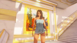 Luxury public pool bang cg animation extended version
