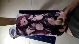 banging my dakimakura in the public attic