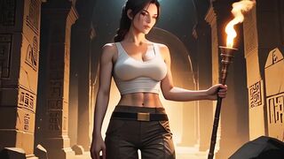 Lara Croft in Search of the Most excellent Rod in an Ai Adaptation