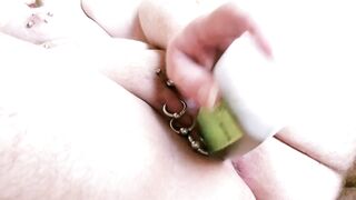 Piercing twat masturbation 10