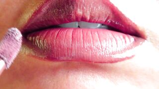 Throat Fetish POV: Lip Gloss