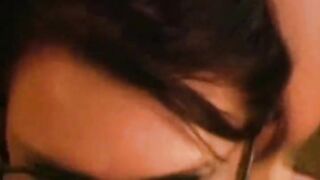 Nerdy Hotty Gives Expert Oral sex