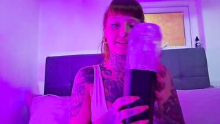 My Girlfriend Uses Shlong Sucker Toy on My Large Wang