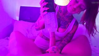 My Girlfriend Uses Shlong Sucker Toy on My Large Wang