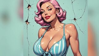 Large Boob Honeys in Swimsuits Art