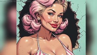 Large Boob Honeys in Swimsuits Art