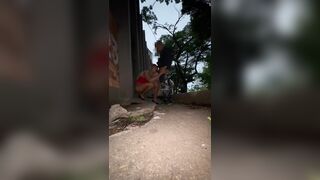 Trans Woman Has Sex in the Street with a Cheating Married Guy.