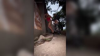 Trans Woman Has Sex in the Street with a Cheating Married Guy.